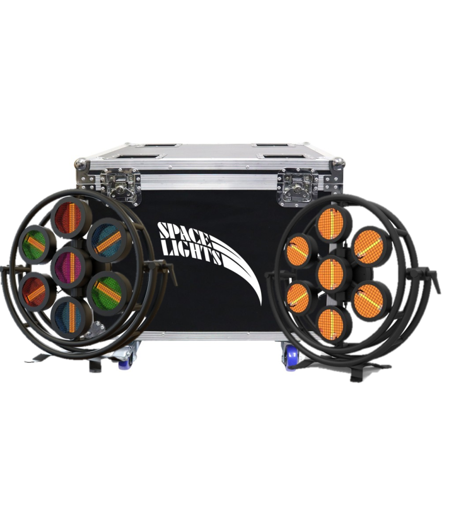 FLIGHT CASE RETRO ROUND 2 IN 1 