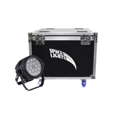 FLIGHT CASE LED PAR WATERPROOF 18X12W 8IN1 