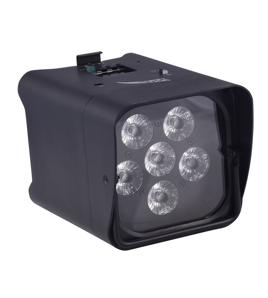 BATTERY LED PAR 6 X 12W RGBWA+UV