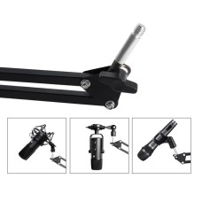 Microphone Suspension Boom Scissor Arm Stand AU-B01