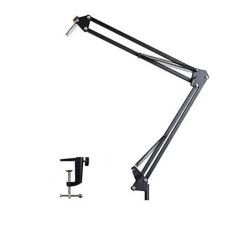 Microphone Suspension Boom Scissor Arm Stand AU-B01