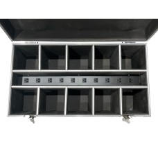 BATTERY LED PAR W/PROOF FLIGHT CASE 10 IN 1