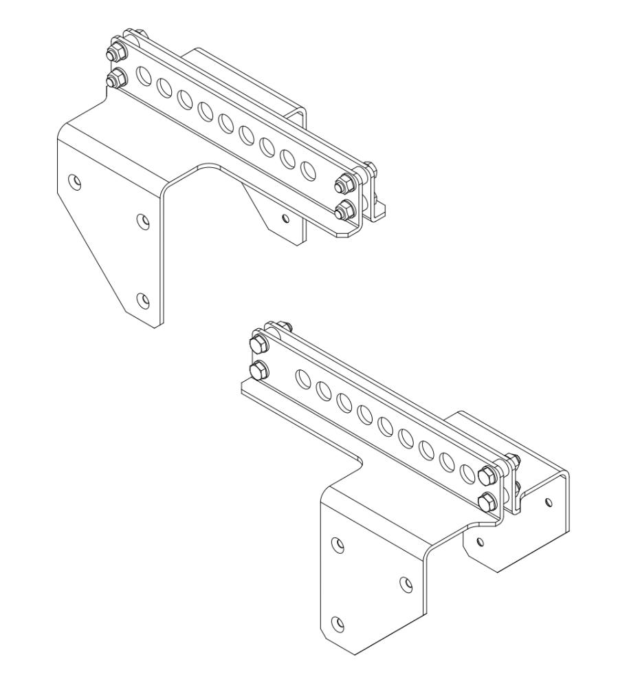 Rigging rail for a single P10