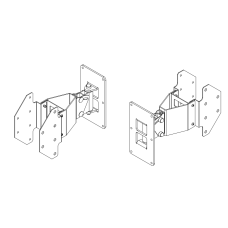 Swivel and tilt bracket for a pair of P10s