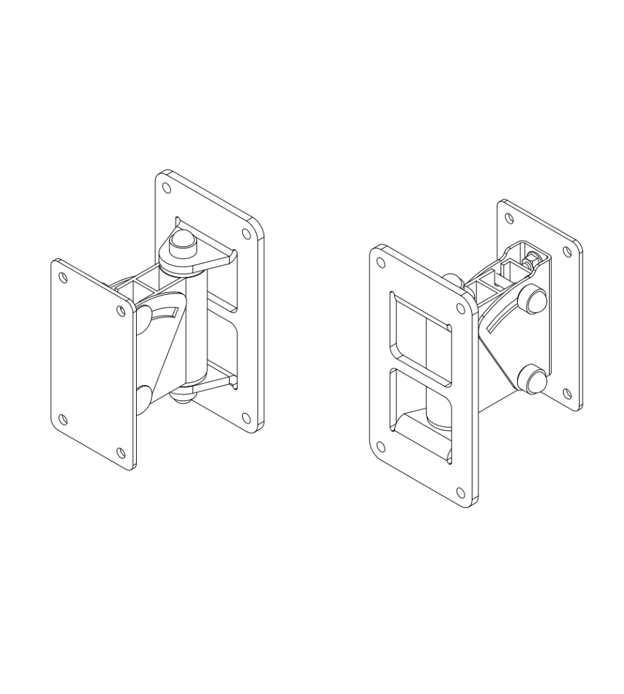 Swivel and tilt bracket for single P10