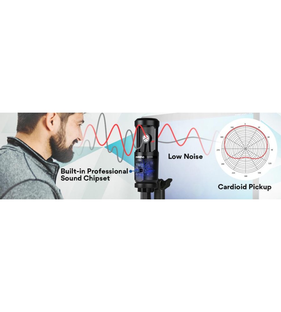 MAONO AU-PM461TR Microphone with Mic Gain